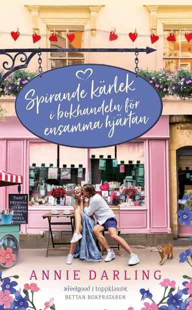 Omslag: Spirande kärlek i bokhandeln för ensamma hjärtan